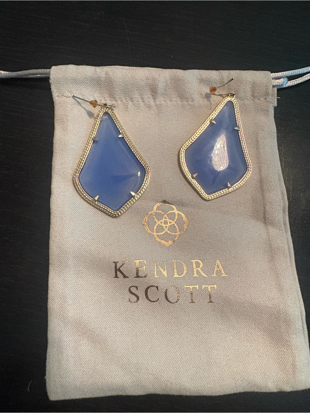 Kendra Scott Alexandra Earrings in Periwinkle *Retired* - Picture 3 of 5